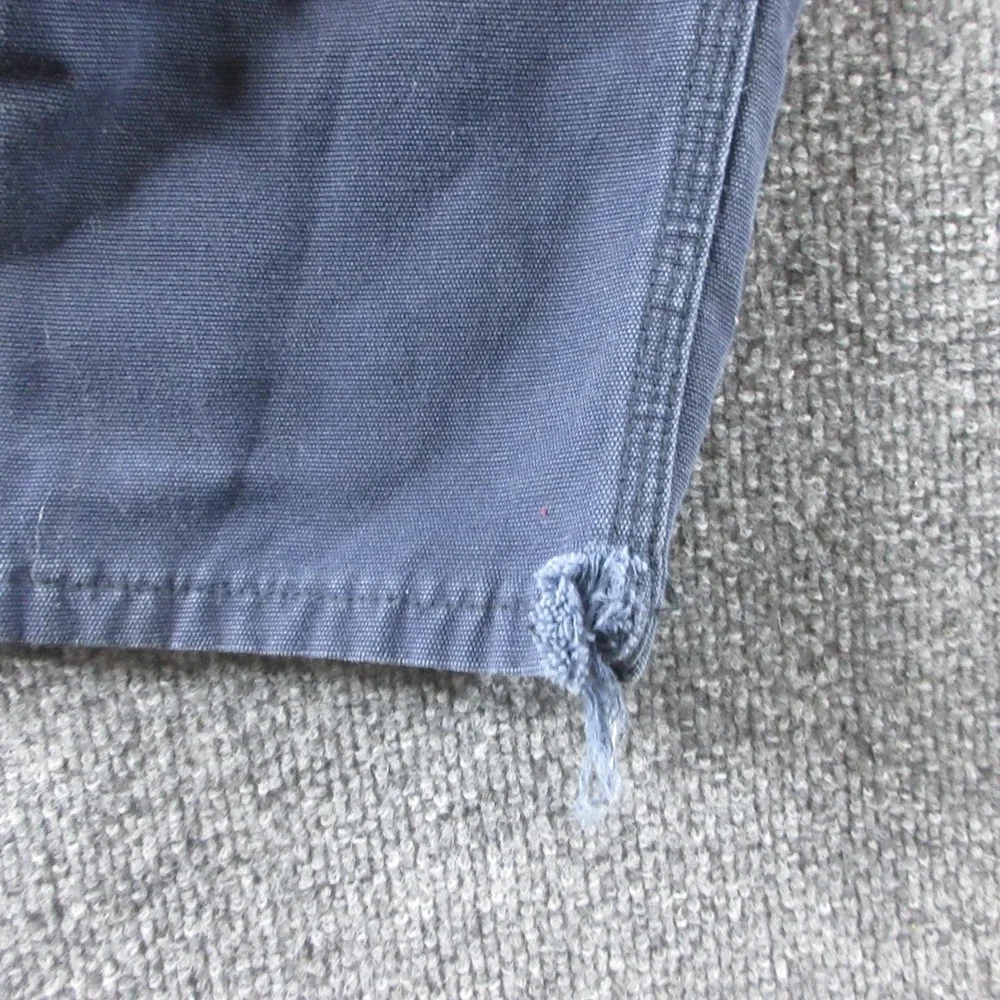 Carhartt FR Pants Mens 36x34 Blue Flame Resistant Canvas Carpenter Workwear